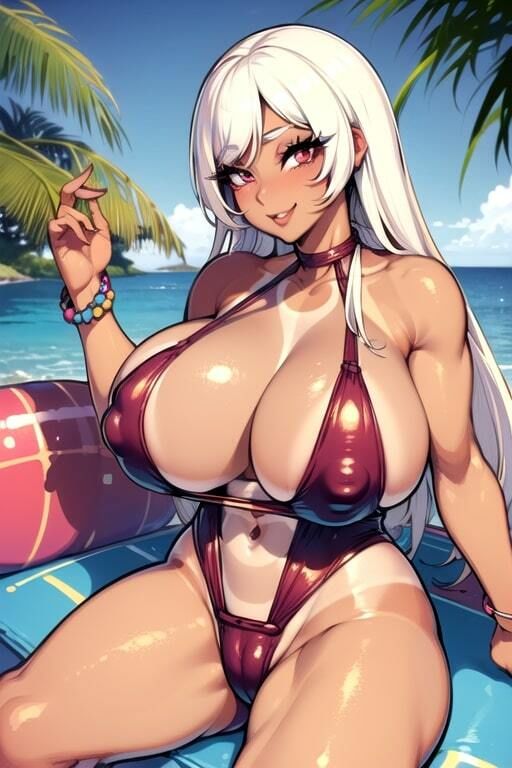 サンプル画像2:AIグラビアCG集 爆乳ギャル水着(YUKI) [d_461773]