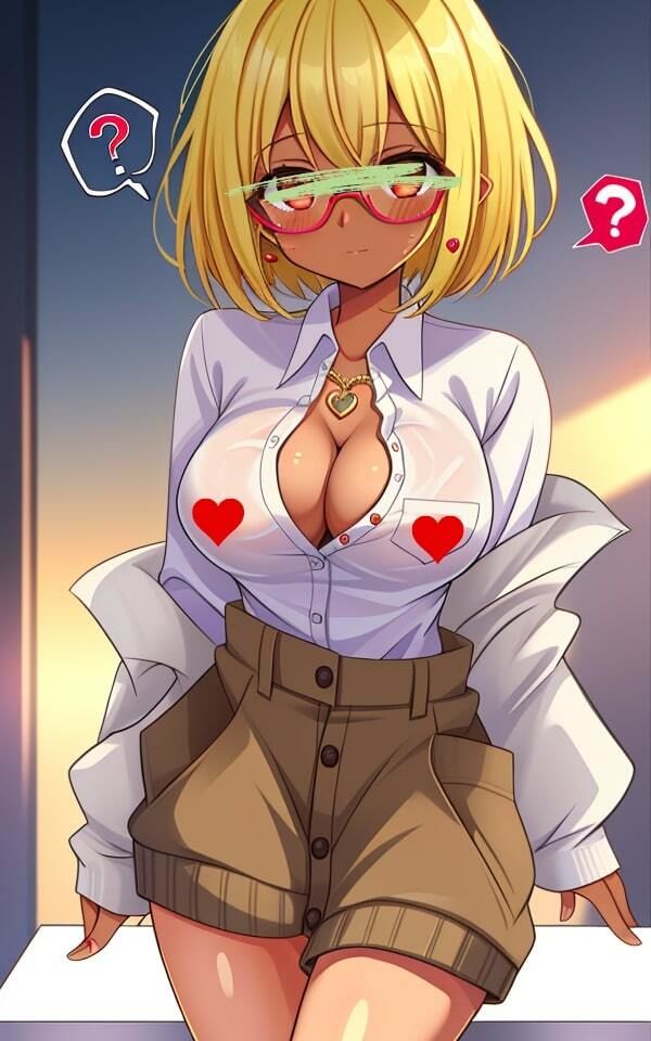 サンプル画像2:いつも通りかかる可愛い黒ぎゃるのおっぱいを無理やり透視してみた（ 一一）(ムラムラボーイ) [d_461850]