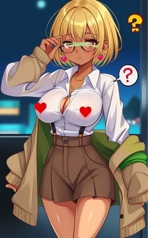 サンプル画像3:いつも通りかかる可愛い黒ぎゃるのおっぱいを無理やり透視してみた（ 一一）(ムラムラボーイ) [d_461850]