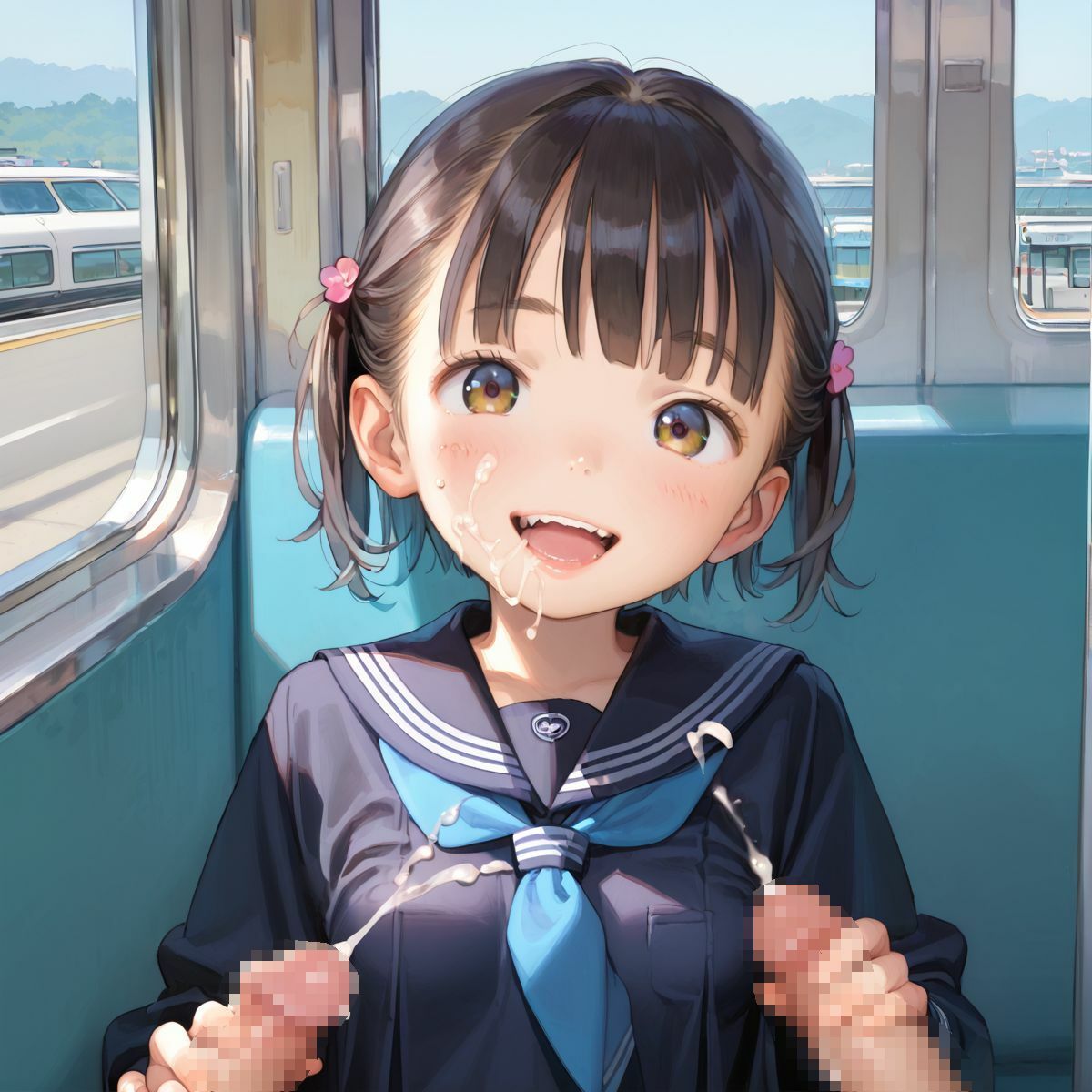 サンプル画像6:痴●で発情するちっぱい美少女04(ぷにあな) [d_461884]