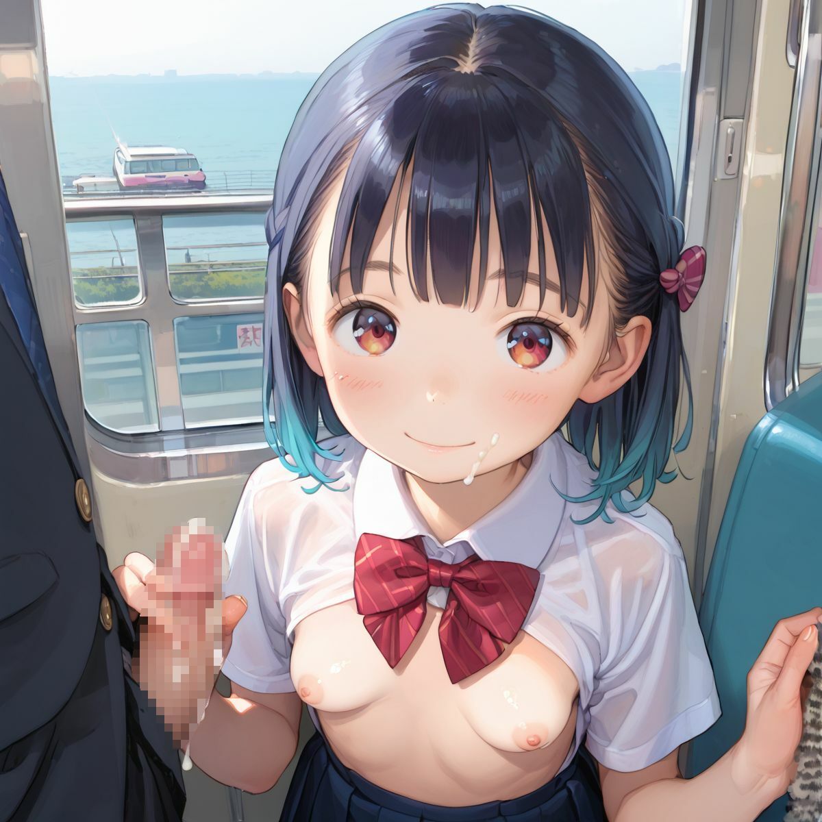 サンプル画像1:痴●で発情するちっぱい美少女03(ぷにあな) [d_461885]