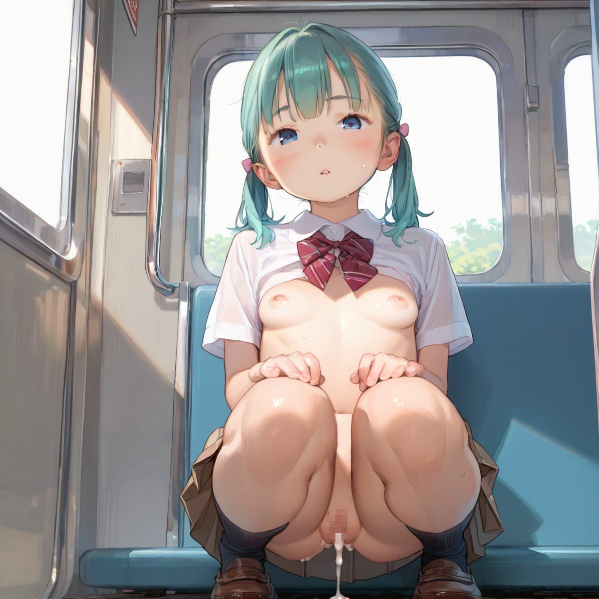 サンプル画像6:痴●で発情するちっぱい美少女03(ぷにあな) [d_461885]