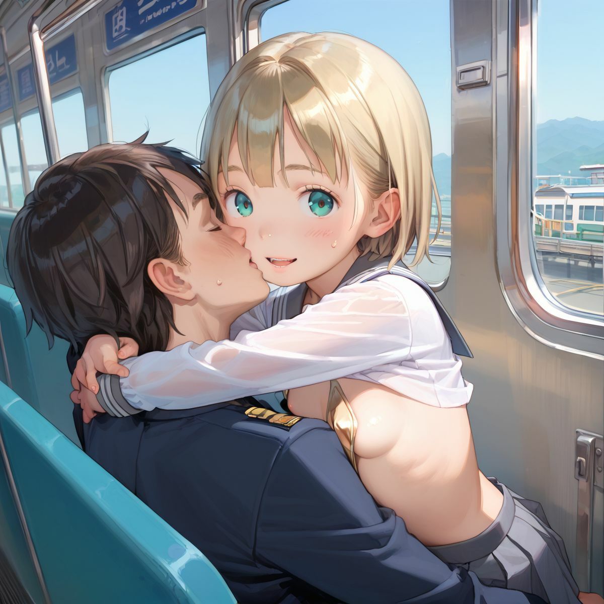 サンプル画像6:痴●で発情するちっぱい美少女01(ぷにあな) [d_461890]