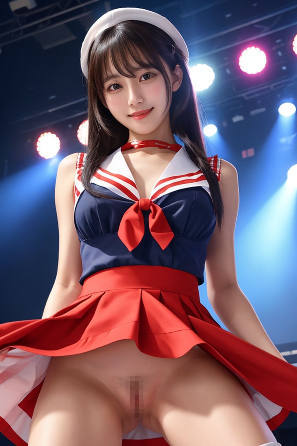 サンプル画像1:開脚アイドル お買い得版(AI娘堂) [d_462093]