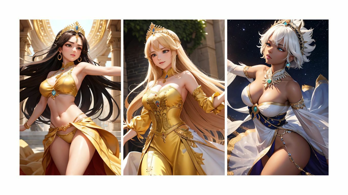 サンプル画像2:3人の王女 写真集 413枚(KOC) [d_462182]