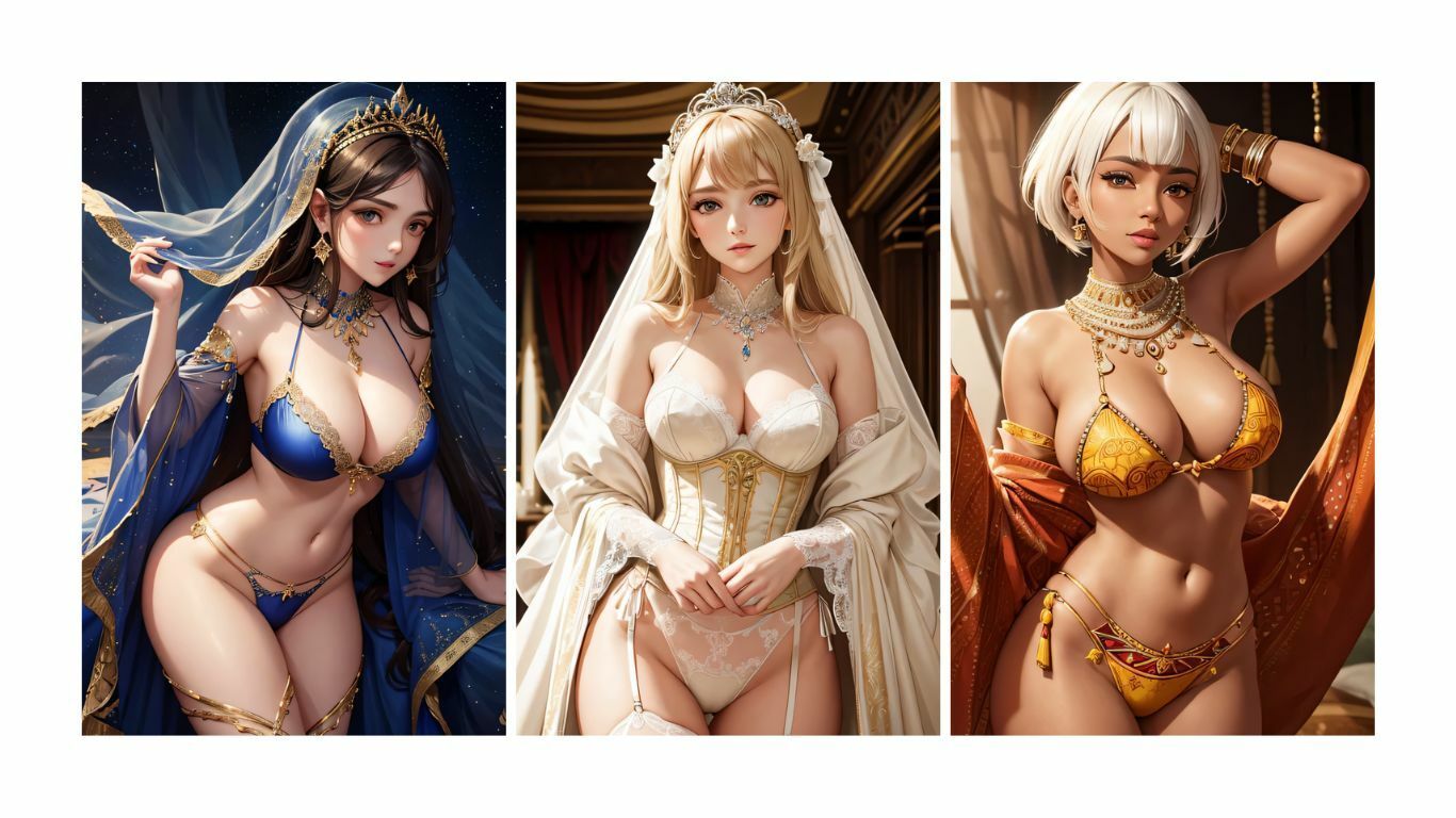 サンプル画像5:3人の王女 写真集 413枚(KOC) [d_462182]