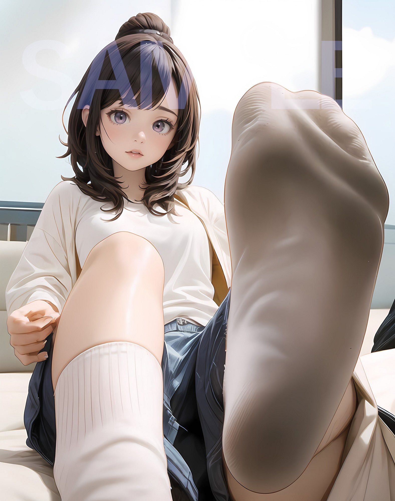 サンプル画像3:むれむれ靴下おしつけPOV画像集(messyena) [d_462244]