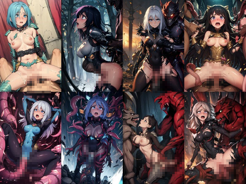 サンプル画像5:【完全敗北】戦いに敗れし女戦士とプリンセスたちの知られざるその後(AIdolMaker) [d_462258]