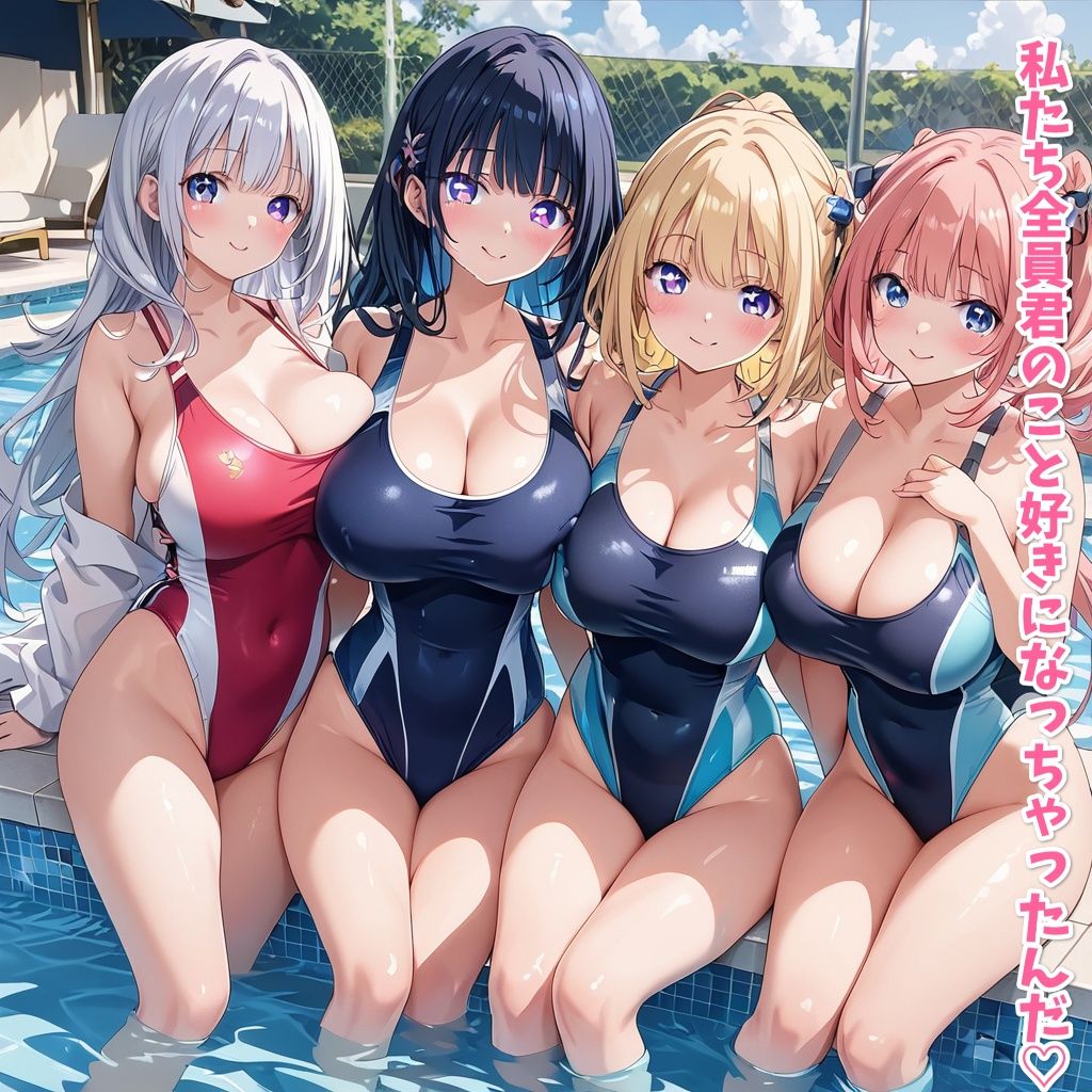 サンプル画像6:【セリフ付き】水泳部に入部したら男はオレ一人だけ(星彩レコード) [d_462313]