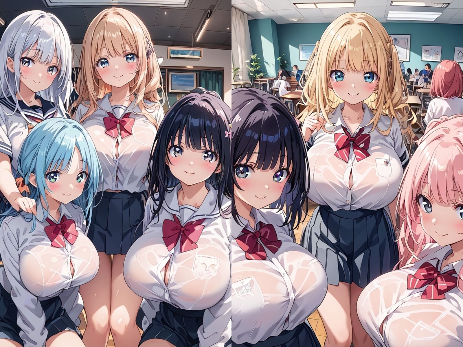 サンプル画像1:【セリフ付き】○校に入学したら男はオレ一人だけ(星彩レコード) [d_462316]