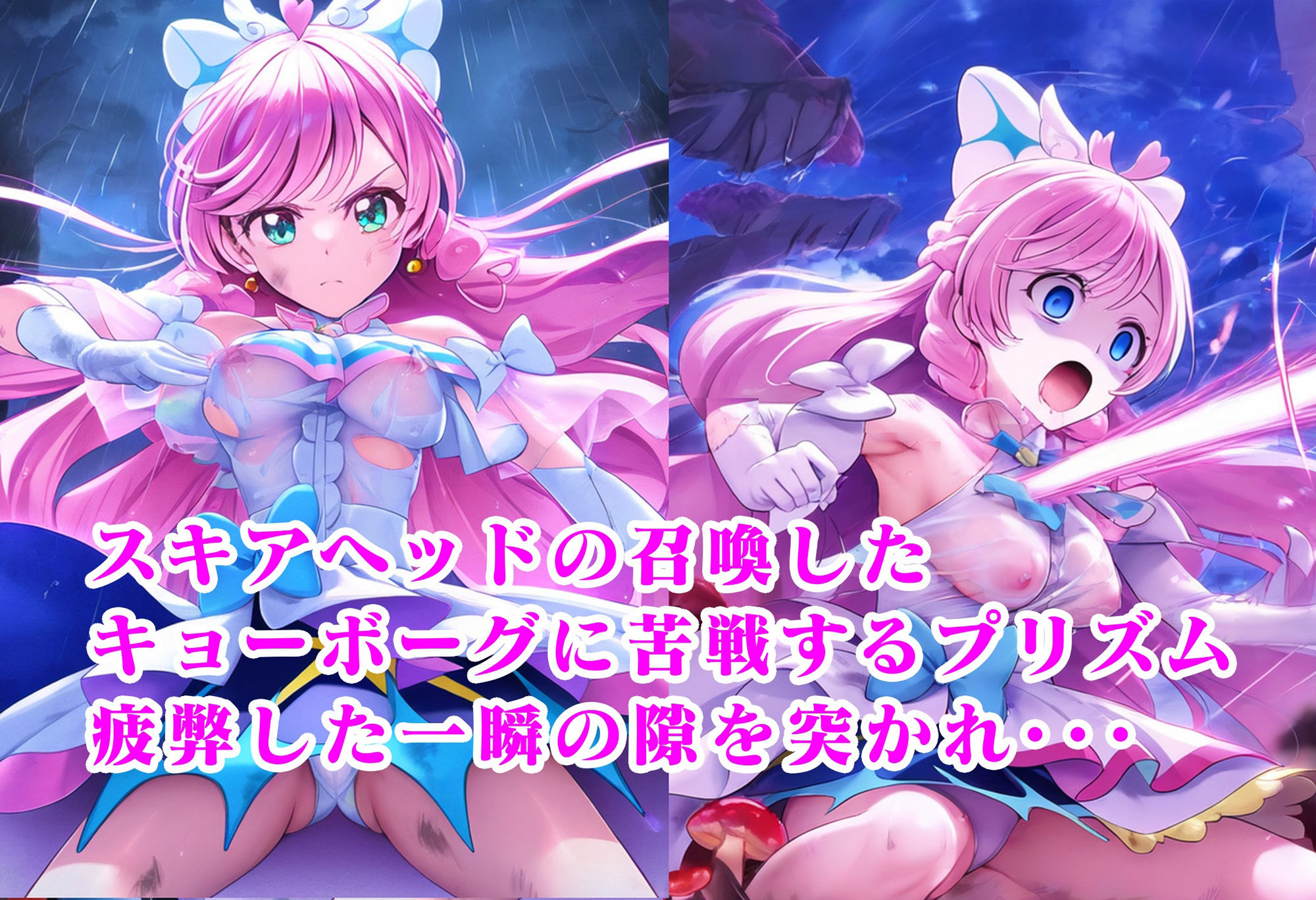 サンプル画像1:プリズム毒キノコ敗北 リョナ出産人生終了イラスト集(月影亭) [d_462323]