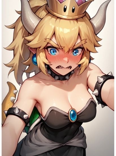 サンプル画像1:マリオのクッパ姫から送られてきた自撮り写真(自撮りサークル  イカスミ工房) [d_462363]