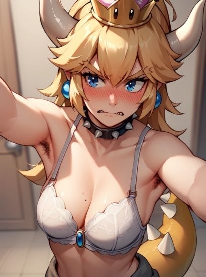 サンプル画像2:マリオのクッパ姫から送られてきた自撮り写真(自撮りサークル  イカスミ工房) [d_462363]