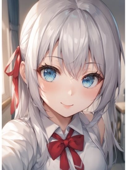 サンプル画像1:時々ボソッとロシア語でデレる隣のアーリャさんのアーリャから送られてきた自撮り写真(自撮りサークル  イカスミ工房) [d_462391]