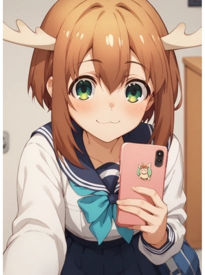 サンプル画像1:しかのこのこのここしたんたんののこたんから送られてきた自撮り写真(自撮りサークル  イカスミ工房) [d_462396]