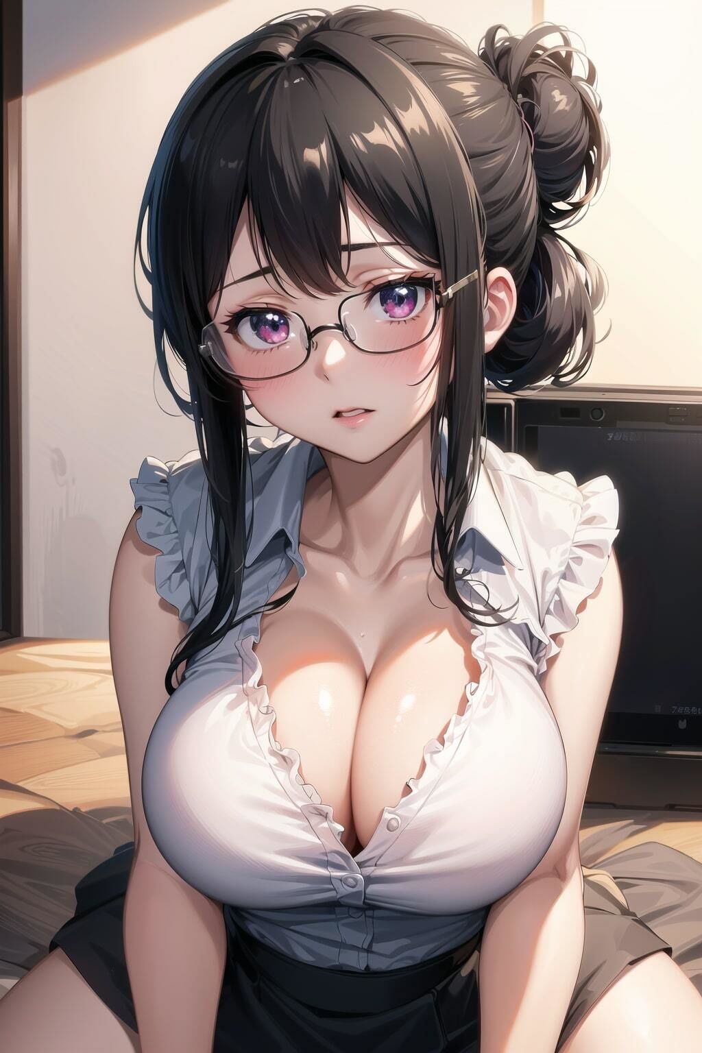 サンプル画像4:私、秘書として…これが正しいのか分かりません…(駆け抜けて性春) [d_462487]