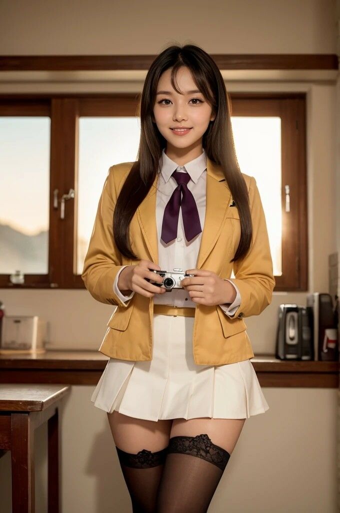 サンプル画像5:AI写真集グラビア31禁断の女子学生14:デジタルエコー官能美の新世界(AIグラビアプロデューサー) [d_462530]