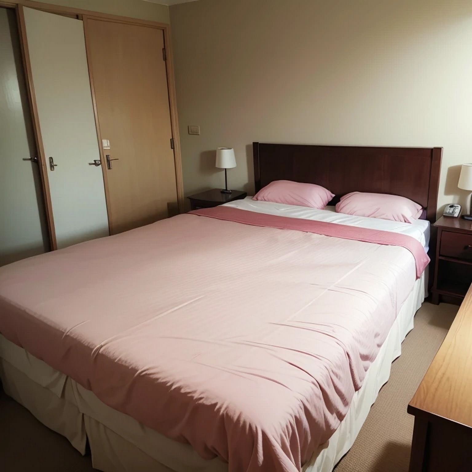 サンプル画像2:ベッドルーム 素材(豊川内角) [d_462540]