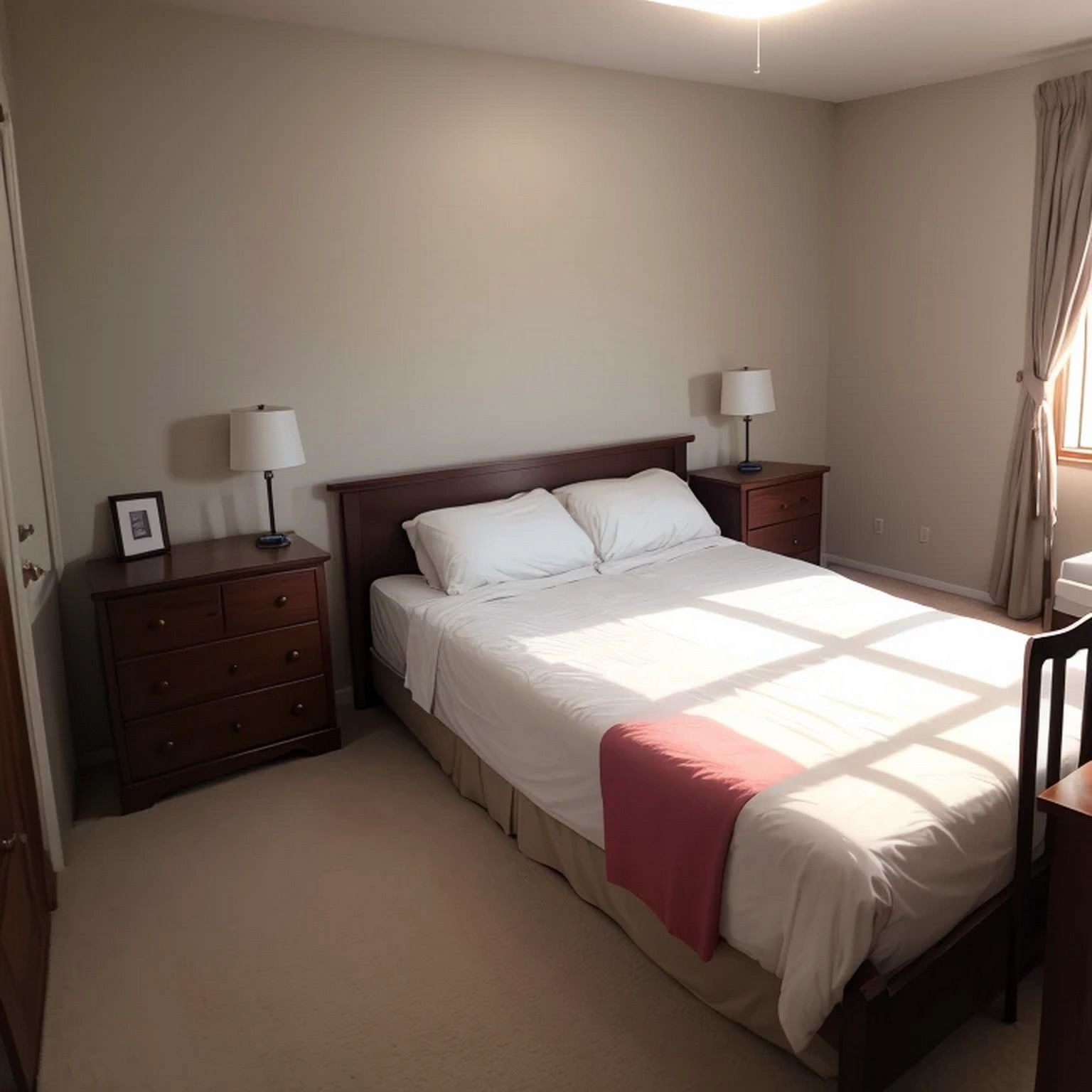 サンプル画像3:ベッドルーム 素材(豊川内角) [d_462540]