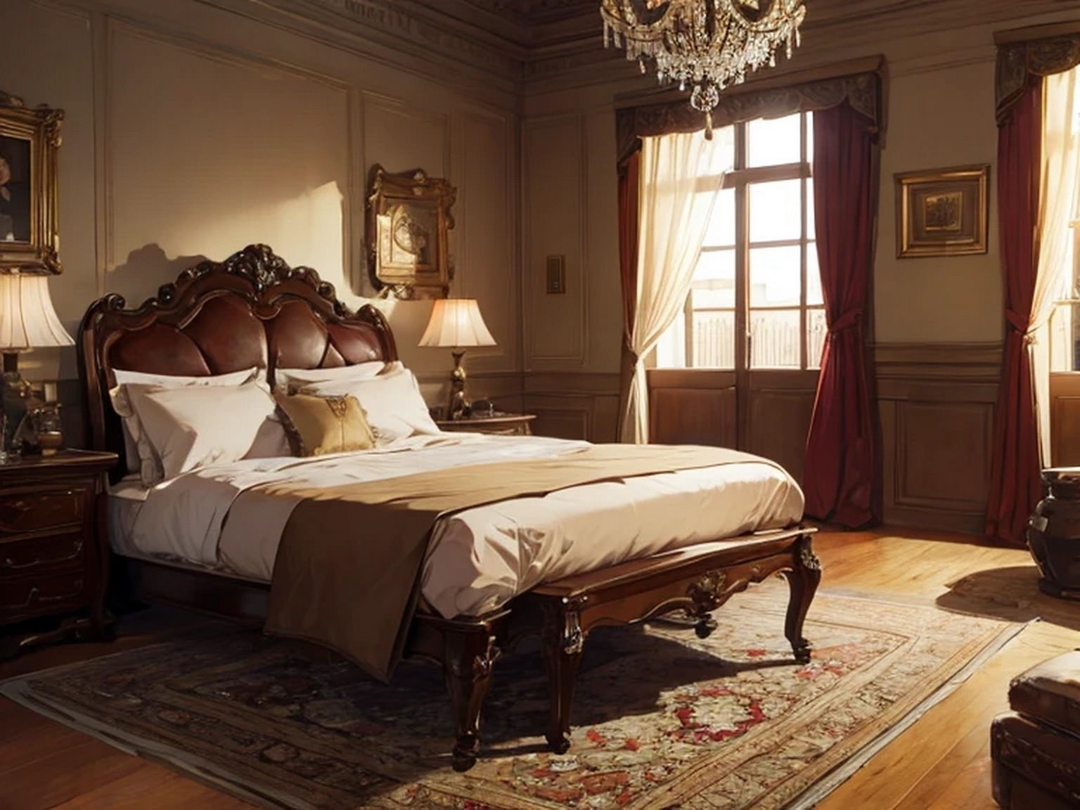 サンプル画像6:ベッドルーム 素材(豊川内角) [d_462540]