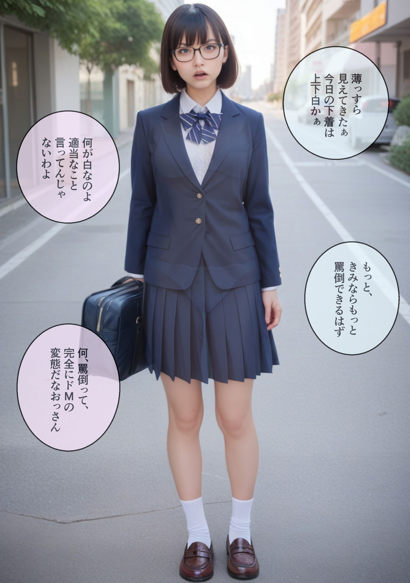 サンプル画像2:自分のオナニー用に作ったエロCG集 vol.1 透け透けJK版(キチクサロン) [d_462771]