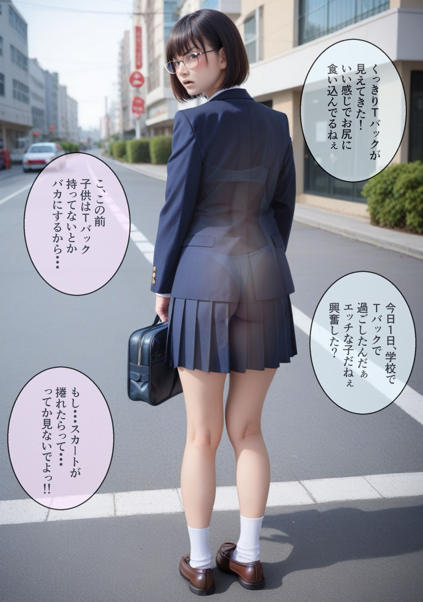 サンプル画像6:自分のオナニー用に作ったエロCG集 vol.1 透け透けJK版(キチクサロン) [d_462771]