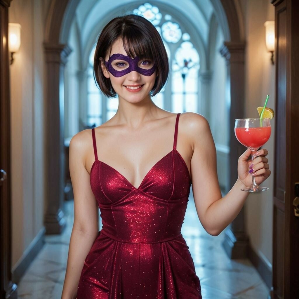 サンプル画像2:エロエロ仮面（マスカレード）パーティー 〜外人さんたちとのワンナイトSEX(AI美エロ) [d_462841]