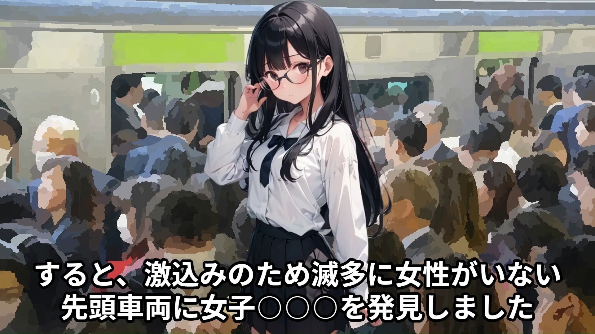 【J〇痴●体験告白】満員電車でおとなしい女子○○○を友達の前でイかせまくった話