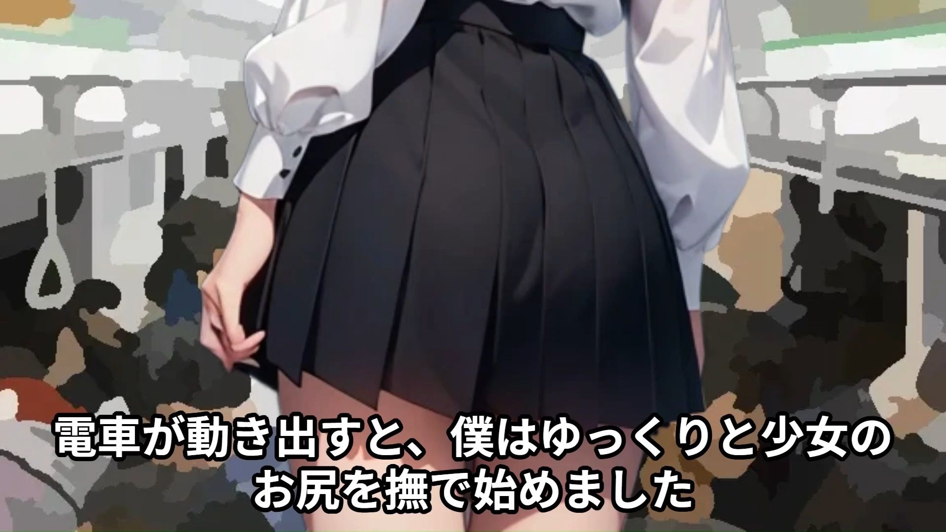 【J〇痴●体験告白】満員電車でおとなしい女子○○○を友達の前でイかせまくった話