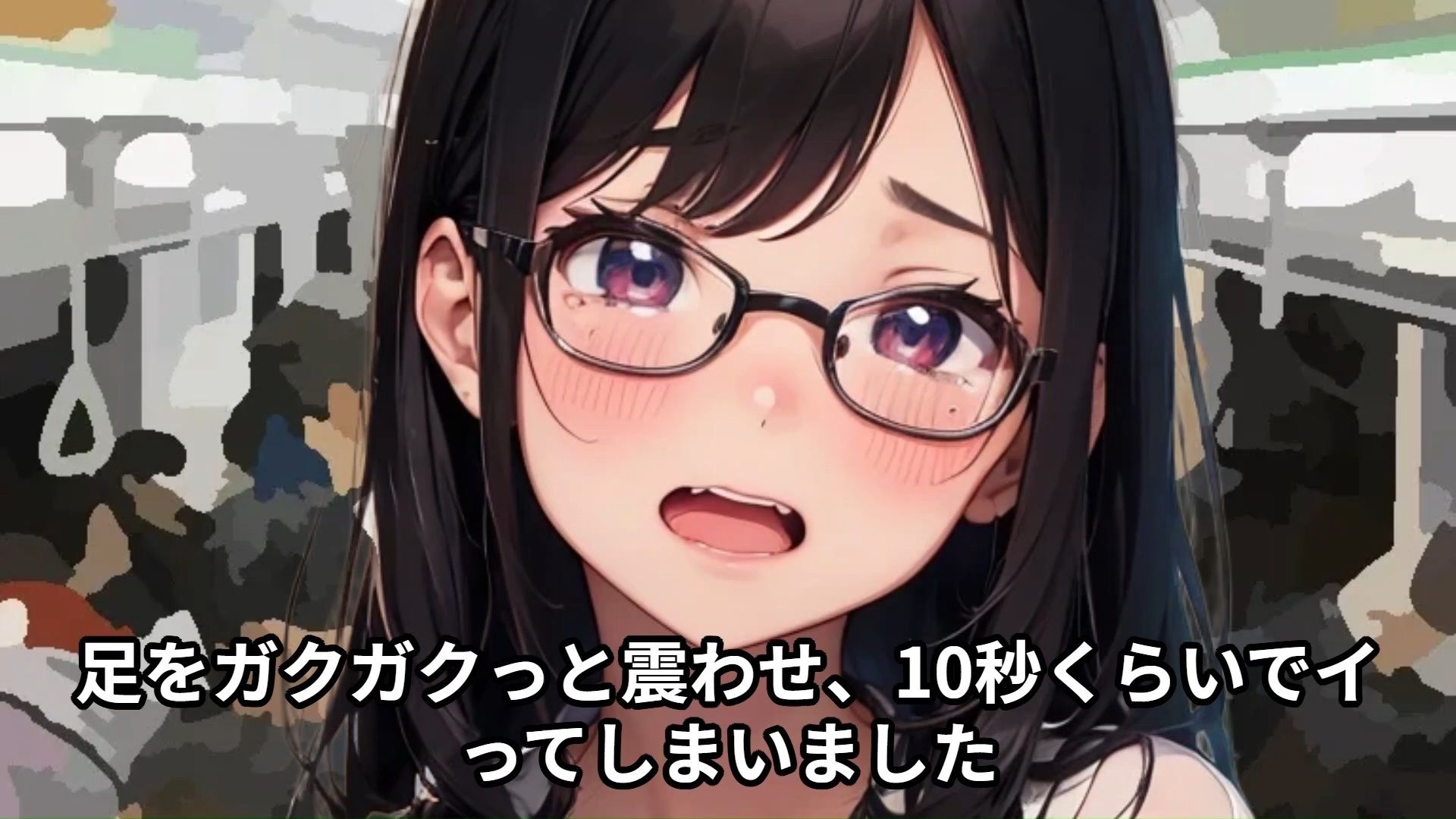 【J〇痴●体験告白】満員電車でおとなしい女子○○○を友達の前でイかせまくった話