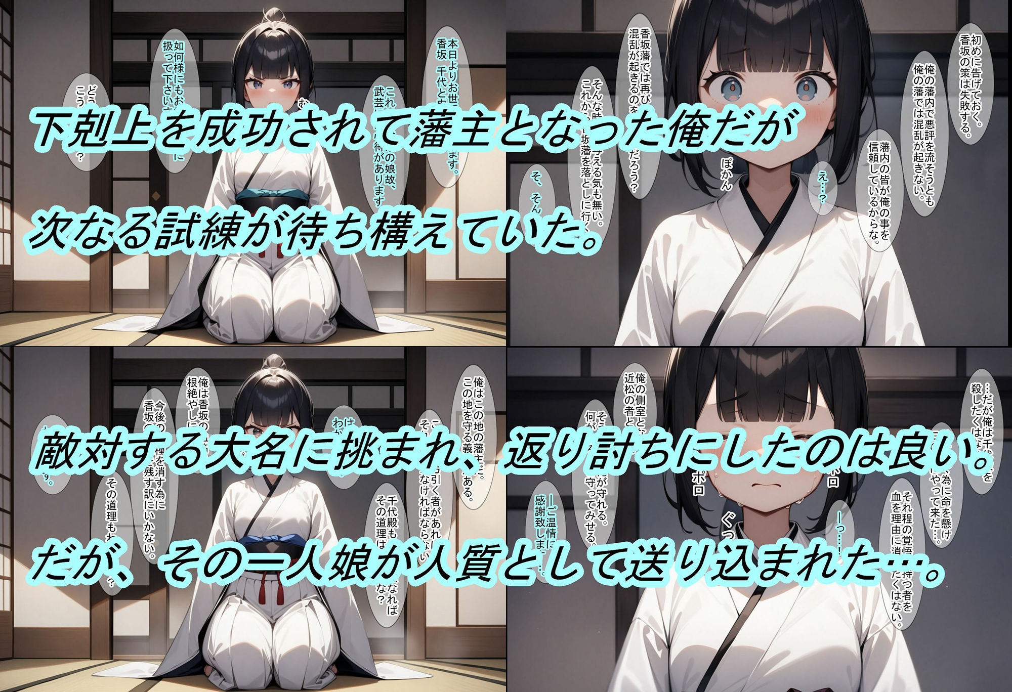 サンプル画像1:【転生したら戦国時代2】大名が攻めて来たので、返り討ちにして姫と奥方を寝取った話(魔術師プロトン2D) [d_462895]