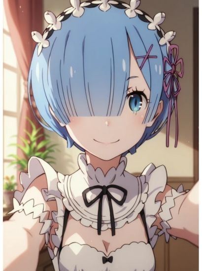 サンプル画像1:Re:ゼロから始める異世界生活のレムから送られてきた自撮り写真(自撮りサークル  イカスミ工房) [d_462904]