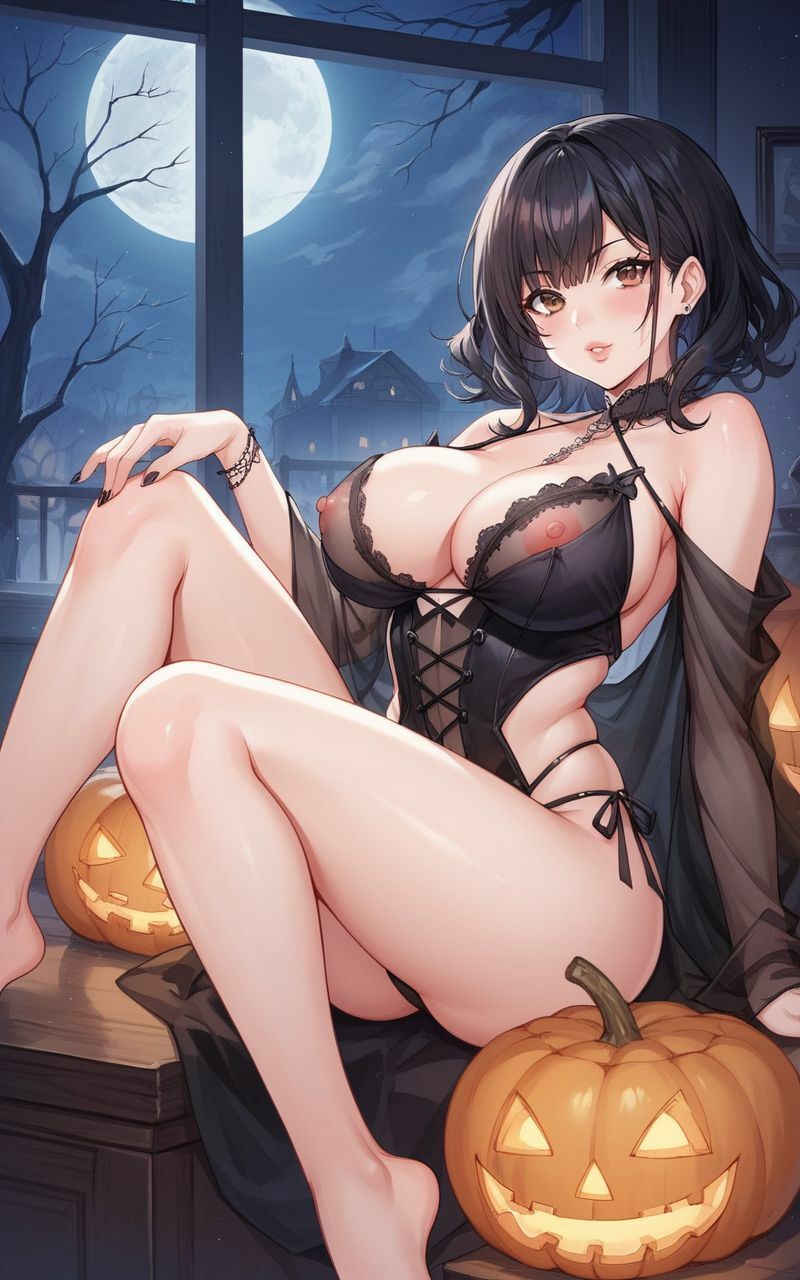 サンプル画像2:セクシー魔女とハロウィン(まぁる) [d_462925]