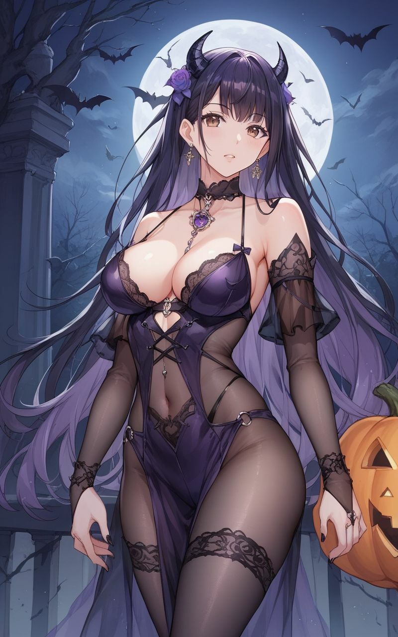 サンプル画像6:セクシー魔女とハロウィン(まぁる) [d_462925]
