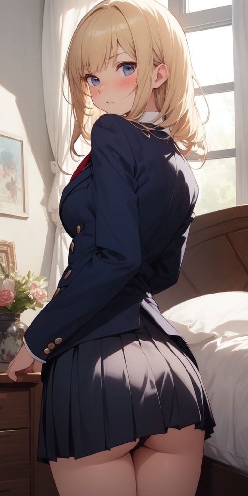 サンプル画像2:【132枚】制服美少女見せつけパンモロ(紺色ドリーム) [d_462932]