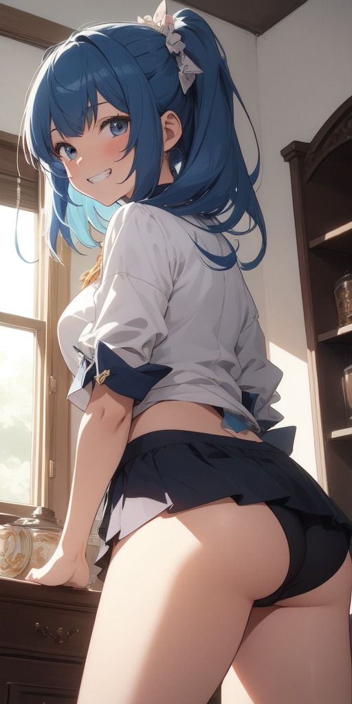 サンプル画像3:【132枚】制服美少女見せつけパンモロ(紺色ドリーム) [d_462932]