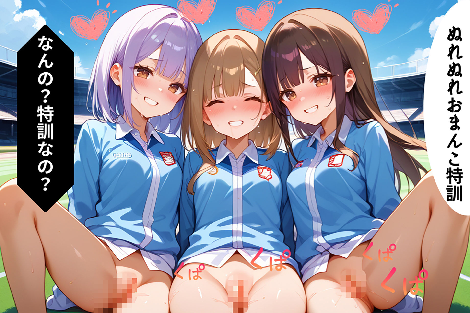 サンプル画像6:陸上部美少女の誘惑！汗と欲望が交差するエッチな特訓【セリフ/擬音付き】(夜の快楽) [d_462960]