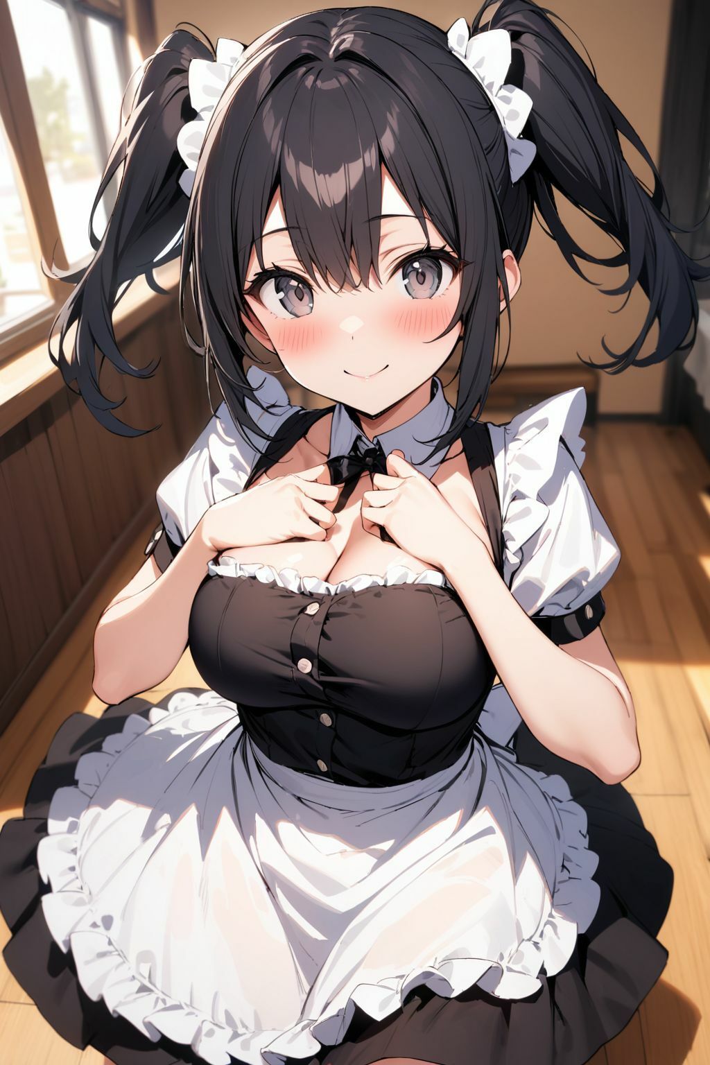 サンプル画像1:抜きありメイドカフェ 推しに貢いで即ハメ？(気になるあの娘) [d_463001]