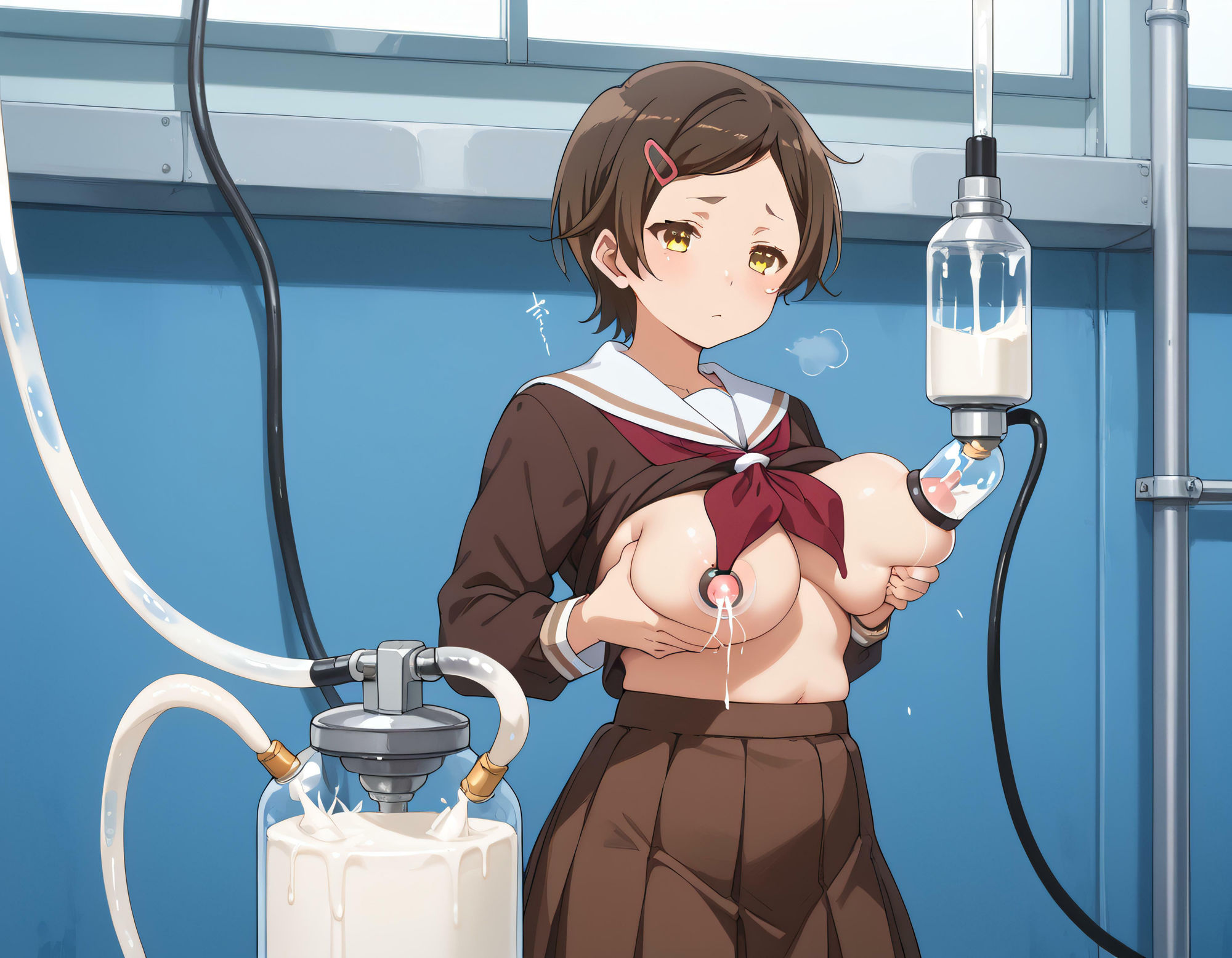 サンプル画像1:学校の片隅で(ダスクインダストリー) [d_463050]