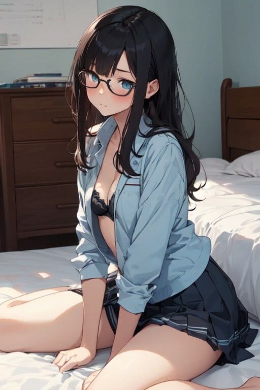 サンプル画像4:メガネっ娘のえっちな画像(ニワトリドリーム(ニワドリ)) [d_463061]