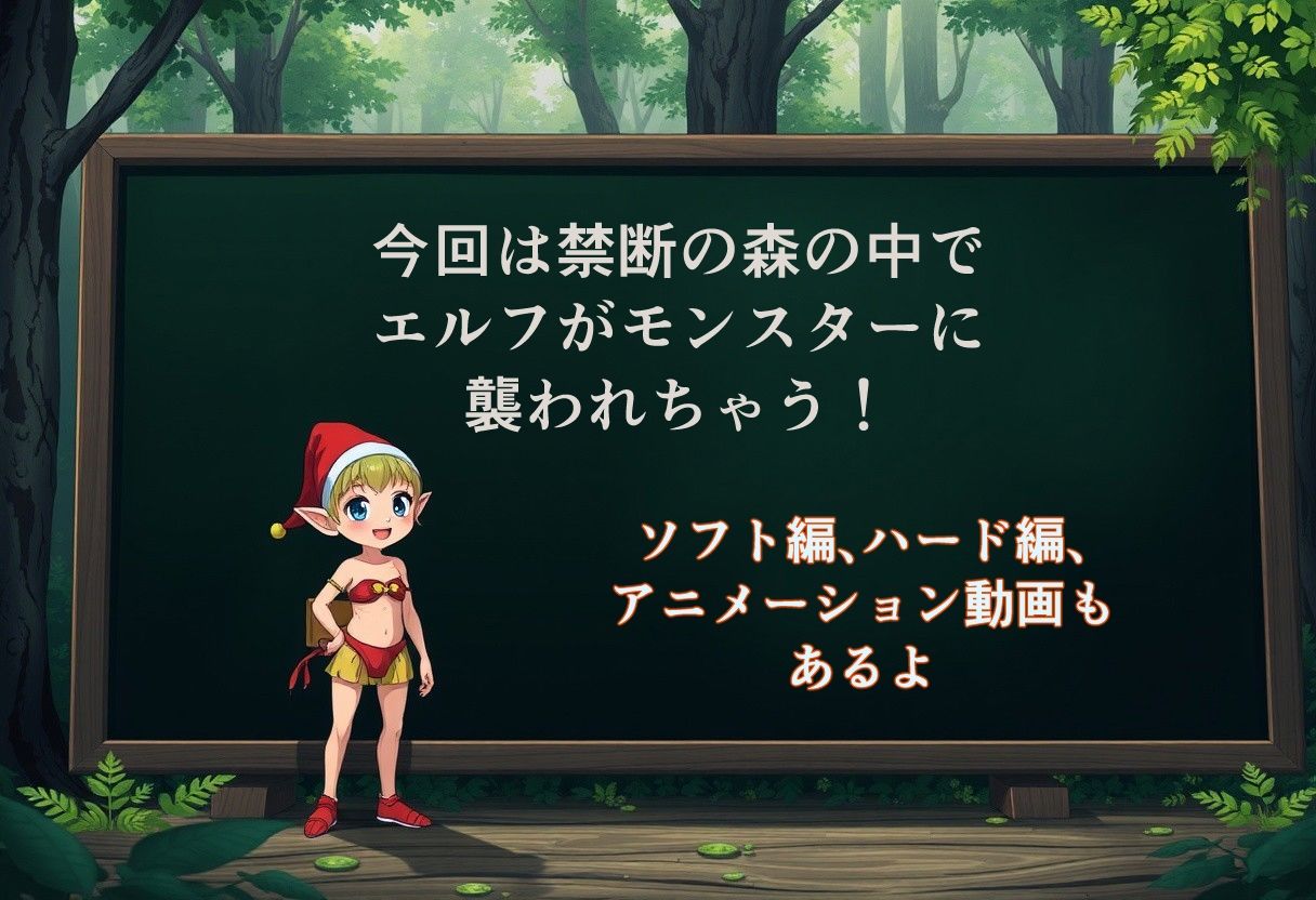 サンプル画像1:モンスターとエルフの森 vol.1(たなかんむり) [d_463127]