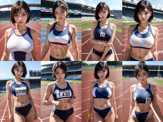 サンプル画像2:陸上サークル裏の姿 CG集R18 233枚＋非エロ28枚(AiNA愛菜) [d_463238]