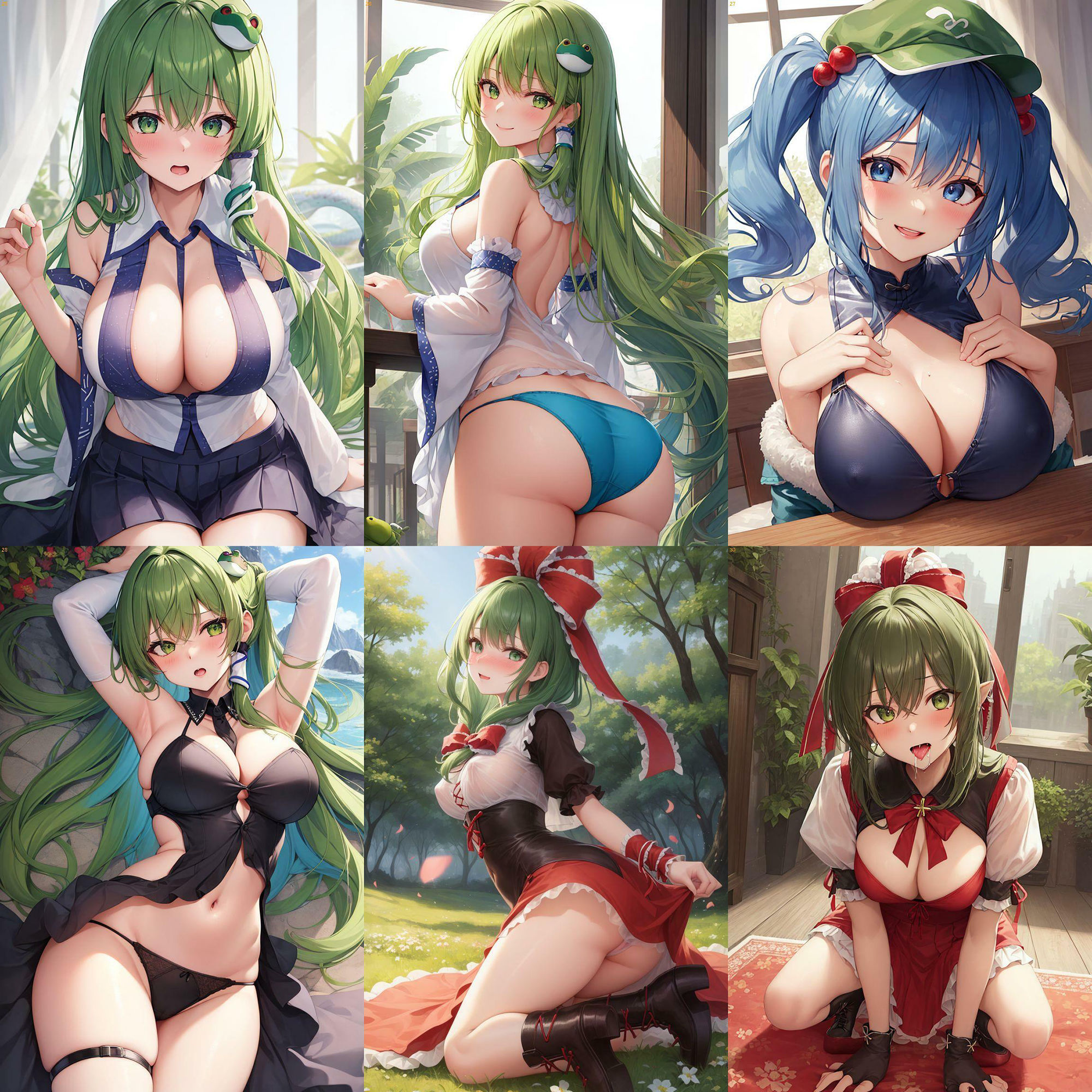 サンプル画像3:ノーモザイク！東方風神録キャラの誘惑(NOTモザイク製作所) [d_463261]