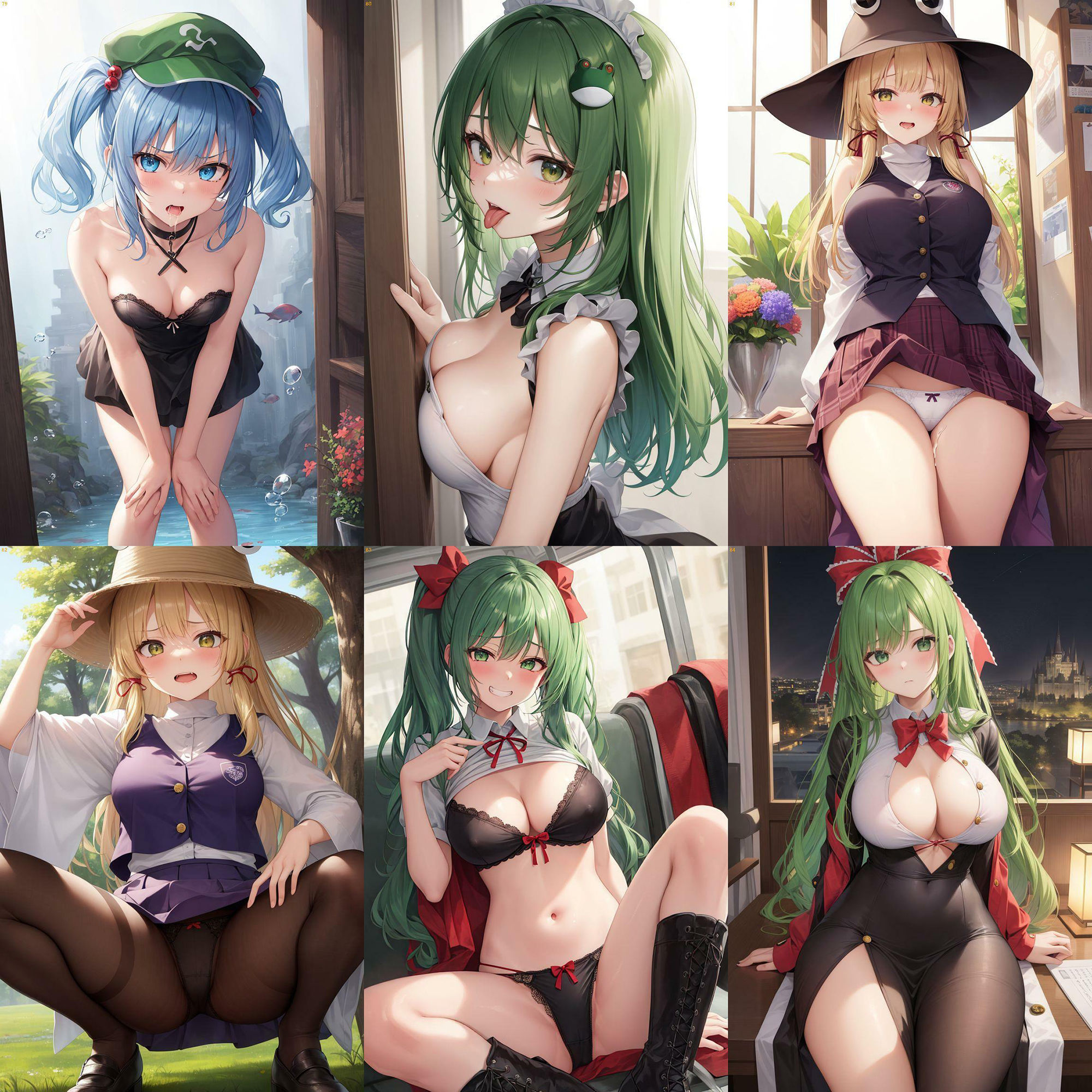 サンプル画像4:ノーモザイク！東方風神録キャラの誘惑(NOTモザイク製作所) [d_463261]