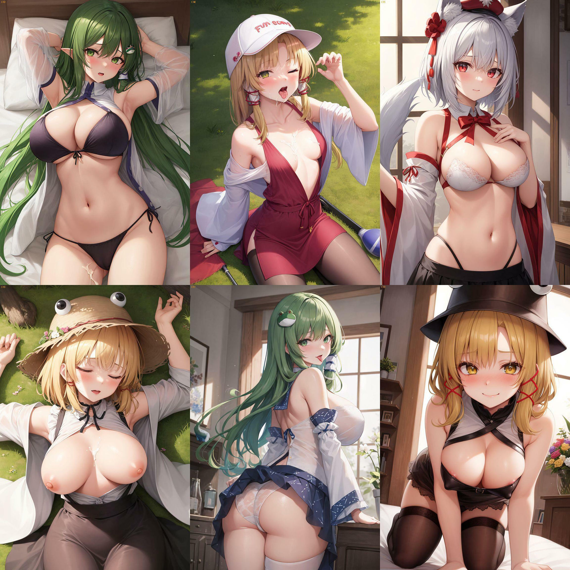 サンプル画像5:ノーモザイク！東方風神録キャラの誘惑(NOTモザイク製作所) [d_463261]