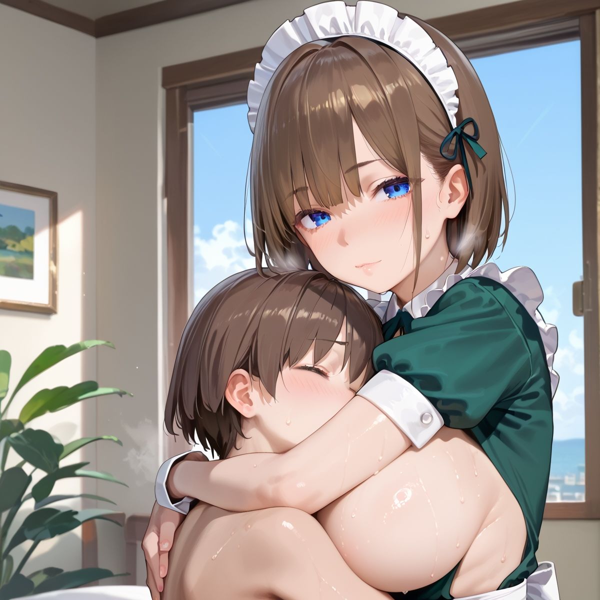 サンプル画像2:【vol6】Sっ気ある目つきのメイドの甘やかしテクにハマってます(にくどんぶり侍) [d_463330]