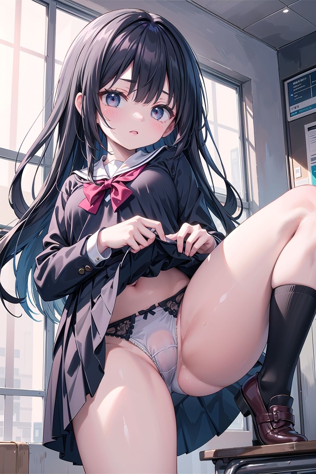 サンプル画像6:【お触り厳禁】女子〇生のまんちら【500枚】(女子高生) [d_463339]