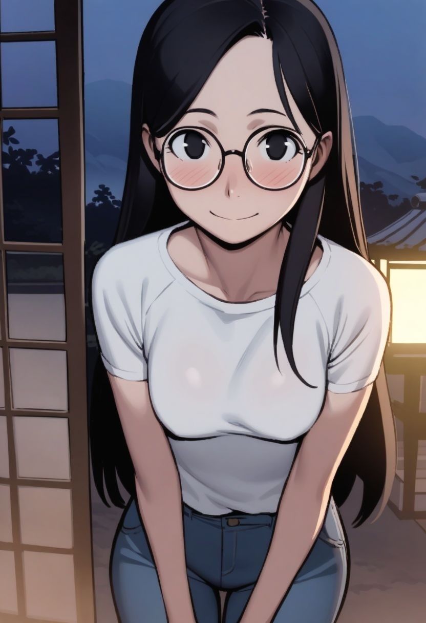 サンプル画像2:孕ませ村の地味子さん(ハラメウメ) [d_463351]