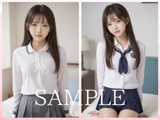 サンプル画像3:【清楚極上美少女】ちっぱい女子校生(AI CAFE GALLARY) [d_463385]