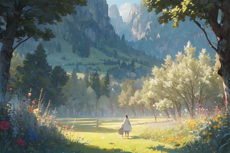 サンプル画像2:草原 背景素材(豊川内角) [d_463392]